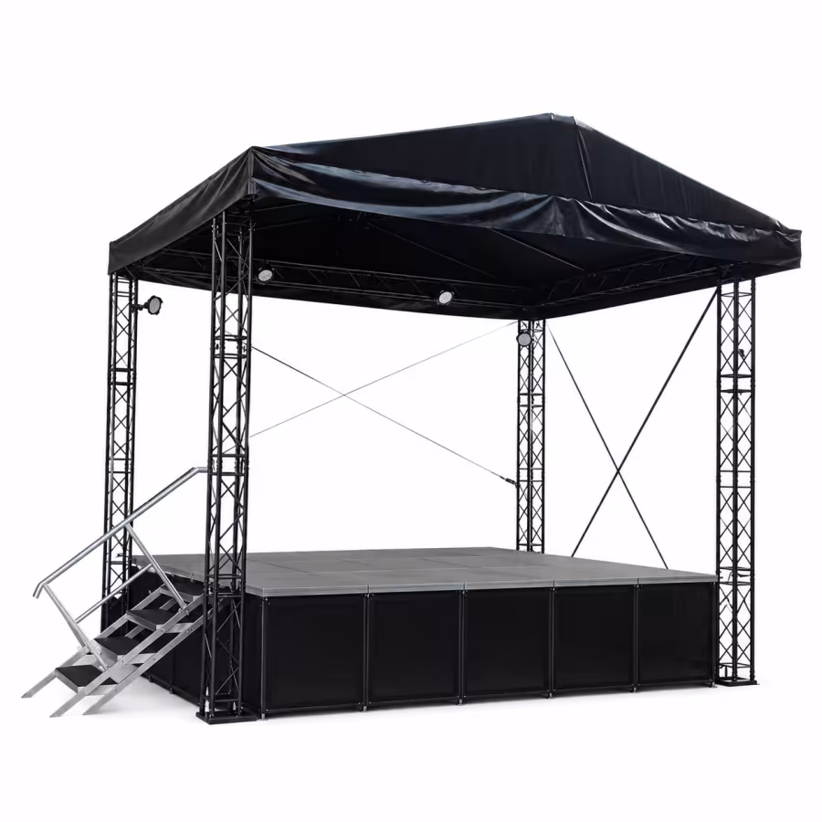 podium s prestresenim prenajom
